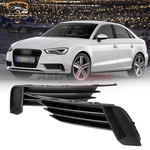 Left & Right Front Bumper Lower Fog Light Grill Cover For 2013-2017 Audi A3/S3. Fixed Price $46.99.