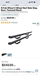 N-fab Wheel 2 Nerf Side Step Bars; Textured Black. Fixed Price $420.00.