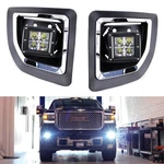 40W Cree Led Pods W/foglight Cover, Bracket Mounts Relay For 15-19 Gmc 2500 3500. Fixed Price $156.09.