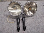 1930S 1940S Trippe Senior Safety Lights With Brackets. Fixed Price $1000.00.