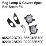 New Fog Light Lamp, Cover & Connector Lh 6PCS For Hyundai Santa Fe 10-12. Fixed Price $91.98.