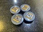 (4) Rivian R1T R1S Oem Center Caps 2022 2023 2024 2025 2026. Fixed Price $161.10.