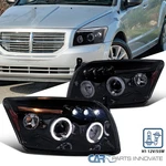 Fits 07-12 Dodge Caliber Led Halo Glossy Black Projector Headlights Smoke Lamps. Fixed Price $185.95.