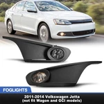 Fog Lights For 2011-2014 Volkswagen Jetta Bumper Clear Lamps W/wiring Kit Switch. Fixed Price $52.99.
