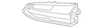 Genuine Acura Fog Light Housing 71105-TK4-A10. Fixed Price $36.47.