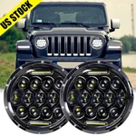 2X 7"INCH Round Led Halo Headlights Hi/lo Drl Beam For Jeep Wrangler Jk Lj Tj Cj. Fixed Price $42.97.