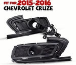 Fog Lights For 2015-2016 Chevy Cruze Front Bumper Wiring Switch Kit Clear Lens. Fixed Price $61.99.
