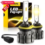 Auxito 880 Led Fog Light Bulbs, 6000LM 3000K Amber Yellow Golden. Fixed Price $49.99.