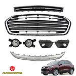 Front Skid Plate Grille And Fog Lights Bezels Set For Chevrolet Trax 2017-2020. Fixed Price $94.99.