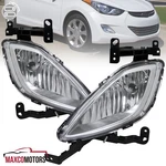 Fog Lights Fits 2011-2013 Hyundai Elantra Clear Bumper Driving Lamps+switch Kit. Fixed Price $45.49.