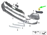 Bmw X5 G05 Front Fog Lamp Right Cover 51117459468. Fixed Price $97.40.