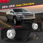 Front Driving Halogen Fog Lights W/ Wiring Black Housing For 14-18 Jeep Cherokee. Fixed Price $46.99.