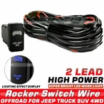 Led Light Bar Wiring Harness Kit 12V 40A Fuse Relay Blue Rocker Switch. Fixed Price $16.99.
