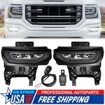For Gmc Sierra 1500 2016 2017 2018 Led Fog Lights Bumper Lamps W/wiring+bracket. Fixed Price $84.89.