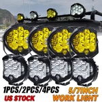 Round Led Work Light Bar Spot & Flood Pods Suv Driving Truck Off Road Fog Lamps. Fixed Price $73.14.