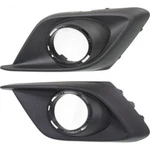 Fog Light Trim Set Fits 2014-2016 Mazda 3 Left & Right Black W/ Holes. Fixed Price $20.78.