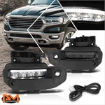For 19-24 Ram 1500 Smoked Lens Led Drl Bar Front Driving Fog Light Lamp W/switch. Fixed Price $79.73.