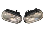 99-04 Volkswagen Golf Gti Headlamp Pair Black W/ Fogs & Led Strip **worn Lenses. Fixed Price $175.00.