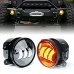 Xprite 4IN Amber Led Fog Lights Jeep Wrangler Jk Unlimited Offroad Dot Approved. Fixed Price $86.33.