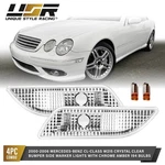 Clear Bumper Side Marker Light + Chrome Bulbs For 2000-06 Mercedes W215 Class. Fixed Price $44.95.