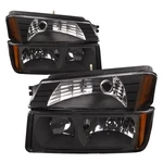 Halogen Headlights Set Fits 02-2006 Chevy Avalanche W/body GM2520184 GM2521184. Fixed Price $96.82.