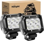 Nilight Led Pods 2PCS 18W 1260LM Flood Off Road Lights Super Bright Driving Work. Fixed Price $31.99.