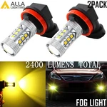 Alla Lighting 3000K H16 Type 2 Golden Yellow 16-LED Fog Driving Bulb Lamp. Fixed Price $24.98.