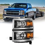 Halogen Headlight For 2014-2015 Chevy Silverado 1500 Headlamp Driver Left Side. Fixed Price $65.29.