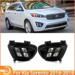 Pair Of Led Fog Lights For Kia Sorento 2016 2017 2018 Lamps #92202C6200. Fixed Price $115.79.