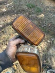Vintage Fire Cracker Pathfinder Fog Lights Pair Amber Offroad Untested. Fixed Price $34.99.