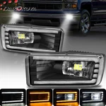 Led Fog Lights+drl For 2007-2014 Chevy Silverado Suburban Avalanche Tahoe Lamps. Fixed Price $59.99.