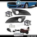 Ford Fiesta 2014-2018 Clear Lens Bumper Fog Light Lamps Wiring Switch Kit. Fixed Price $33.31.