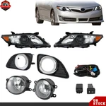 Halogen Fog Light&headlights Assy Fit For 2010-2011 Toyota Camry Left+right Side. Fixed Price $80.40.