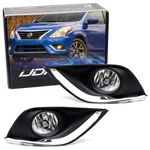 Clear Lens Fog Light Kit W/ Bulbs/bezels/relay Wire For 2015-19 Nissan Versa 4D. Fixed Price $54.09.
