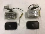 Jaguar Daimler Xj-s Xjs Series 3 Hella Front Fog Lamps Lights Covers Brackets. Fixed Price $524.79.