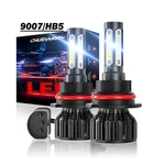 Pair 9007/HB5 Led Headlight Bulbs 6500K White Hi/low Beam Super Bright. Fixed Price $17.98.