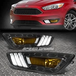 Led Drl+turn Signal Black Bezel 15-17 Ford Focus Amber Lens Fog Light Lamp. Fixed Price $107.24.