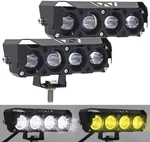 Yellow/white Motorcycle Driving Fog Lights Bar 2PCS 5INCH Offroad Black. Fixed Price $39.99.