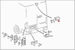 Genuine Mercedes Additional Stop Light Exterior Lamps Outside 002820605665. Fixed Price $40.35.