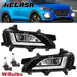 For 2019 2020 2021 Hyundai Tucson Led Fog Lights Front Bumper Lamps With Drl. Fixed Price $68.99.