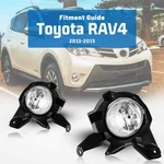 Left+right Fog Lights For 2013-2015 Toyota RAV4 Front Bumper Lamps W/wiring Kit. Fixed Price $45.99.