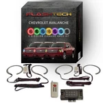 Rgb Multi Color Led Halo Kit With Rf Remote For 07-13 Chevy Avalanche Headlights. Fixed Price $173.60.
