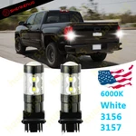 2X 3157 White Led Backup Tail Reverse Light Bulbs For Gmc Sierra 1500 1999-2013. Fixed Price $12.75.