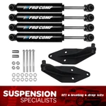 Dual Pro Comp Shock Bracket Kit 8" Lifts Fits 1999-2004 Ford F250 F350 4X4. Fixed Price $493.45.