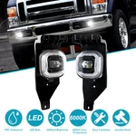 Left + Right Bumper Led Fog Lights Ford F250 F450 F550 Super Duty 2005-2007. Fixed Price $75.99.