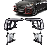 4PCS Front Fog Lights With Bezels Covers For Hyundai Santa Fe 2017 2018 2019. Fixed Price $319.95.