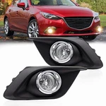 2014-2016 For Mazda 3 Glass Lens Bumper Fog Lights Lamps W/ Bezel Left & Right. Fixed Price $58.99.