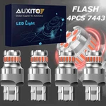 Auxito 7443 7440 Red Led Brake Bulb Strobe Flash/no Stop Tail Parking Lamp. Fixed Price $12.91.