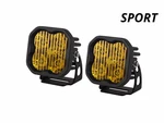 Diode Dynamics 3" Sae Yellow Sport Led Pod Pair Flood With Amber Backlight. Fixed Price $279.95.