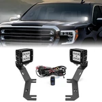 For Gmc Sierra 1500 2019-2020 2021 3'' Led Light Pods Hood Mounts Wiring Kit. Fixed Price $64.95.